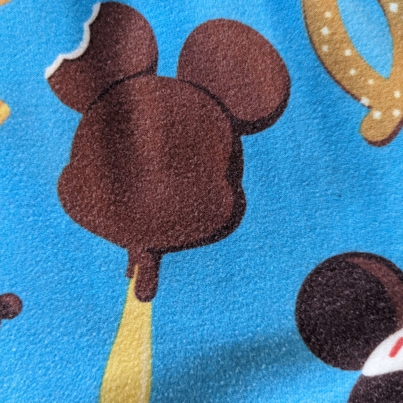💙 🥨 Disney Snack Food Icons Full Leggings.❗️HARD TO FIND ❗️sz XS - Picture 8 of 10